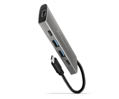 Stacja dokująca do laptopa Axagon HMC-5G21 USB-C 10Gbps SPEEDSTER 5in1 hub
